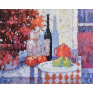 Adam MARCZUKIEWICZ (b. 1958), Still life with wine, 1998