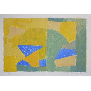 Serge POLIAKOFF (1900-1969), Composition jaune, verte, bleue et rouge