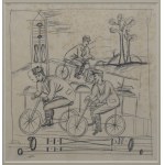 Marek WŁODARSKI (Henryk Streng) (1903 - 1960), Rowerzyści, 1926
