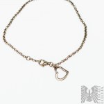 Two Heart Bracelets, Belcher Braid, 925 Silver