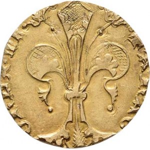 Arragonské království, Martí I., 1396 - 1410, Florén b.l., zn.koruna, mincovna Valencia, stojící