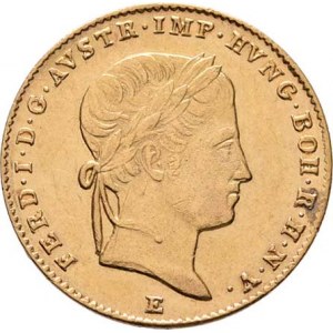 Ferdinand V., 1835 - 1848, Dukát 1847 E, Karlovský Bělehrad, 3.464g, nep.hr.,