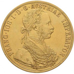 František Josef I., 1848 - 1916, 4 Dukát 1893 (pouze 54.000 ks), 13.927g, nep.hr.,