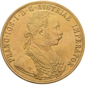 František Josef I., 1848 - 1916, 4 Dukát 1893 (pouze 54.000 ks), 13.775g, nep.hr.,