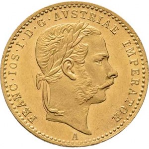 František Josef I., 1848 - 1916, Dukát 1868 A, 3.492g, nep.hr., nep.rysky, pěkná