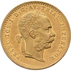 František Josef I., 1848 - 1916, Dukát 1880, 3.484g, nep.hr., nep.rysky, pěkná patina