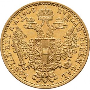 František Josef I., 1848 - 1916, Dukát 1906, 3.488g, nep.hr., nep.rysky