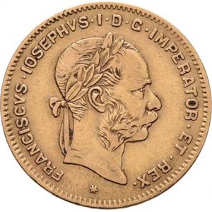 František Josef I., 1848 - 1916, 4 Zlatník 1885 (pouze 38.000 ks), 3.183g, dr.hr.,