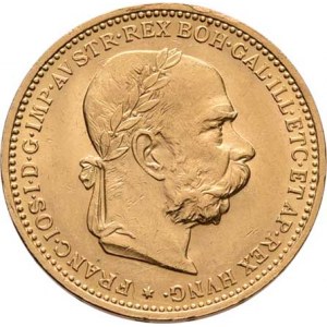 František Josef I., 1848 - 1916, 20 Koruna 1893, 6.761g, dr.hr., nep.rysky, pěkná