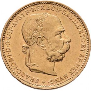 František Josef I., 1848 - 1916, 20 Koruna 1893, 6.761g, nep.hr., nep.rysky, pěkná