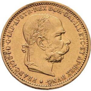 František Josef I., 1848 - 1916, 20 Koruna 1894, 6.748g, hr., nep.rysky, pěkná patina