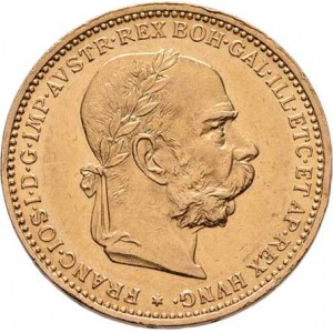 František Josef I., 1848 - 1916, 20 Koruna 1897, 6.762g, hr., nep.rysky, pěkná patina,