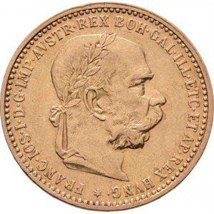 František Josef I., 1848 - 1916, 10 Koruna 1896, 3.373g, nep.hr., nep.rysky,