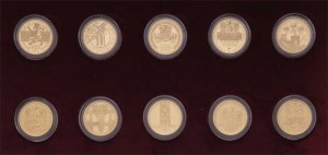 Česká republika, 1993 -, Sada zlatých mincí - Kulturní památky technického