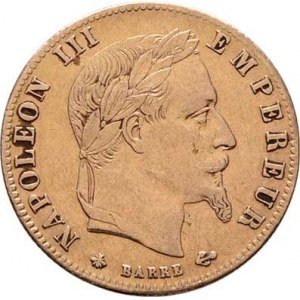 Francie, Napoleon III., 1852 - 1871, 5 Frank 1866 A, Paříž, KM.803.1 (Au900), 1.604g,