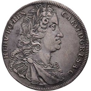 Karel VI., 1711 - 1740, 1/2 Tolar 1725 IFW, K.Hora-Weyer, J.21, MKČ.1863b,