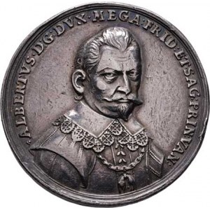 Valdštejn Albrecht, 1624 - 1634, P.C.Becker (zemřel 1743) - pam. medaile 1631 - poprsí
