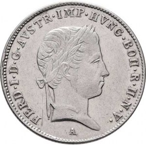 Ferdinand V., 1835 - 1848, 10 Krejcar 1837 A, Vídeň, 3.893g, nep.rysky,