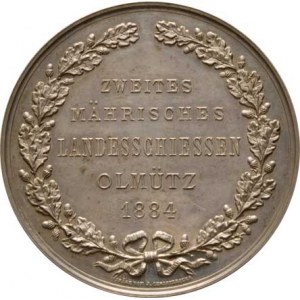 Střelecké medaile, plakety a odznaky, Olomouc 1884 - II. moravské zemské střelby - císař