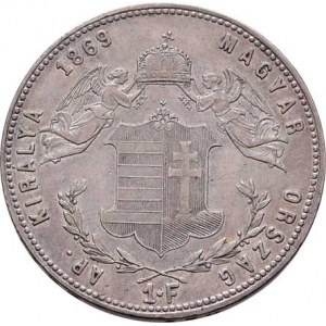 Rakouská a spolková měna, údobí let 1857 - 1892, Zlatník 1869 KB, 12.313g, dr.hr., nep.rysky, pěkná