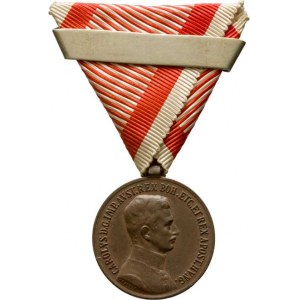 Rakousko - Uhersko, Karel I., 1916 - 1918, Bronzová medaile za statečnost, Marko.236a,