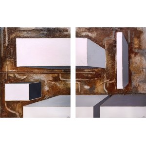 Vanessa Swigulska-Jop, La structure du temps et de l'espace II-diptyque