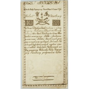 Insurekcja Kościuszkowska, 10 złotych 8.06.1794, seria D