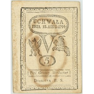 Insurekcja Kościuszkowska, 5 groszy 13.08.1794