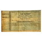 Powstanie Styczniowe 1863-1864, obligacja tymczasowa na 500 złotych 186 r., litera B seria 1-sza