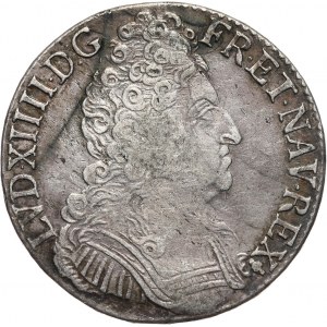 Francja, Ludwik XIV, ecu 1710 S, Reims