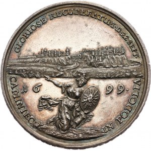 August II Mocny, medal z 1699 roku, Zdobycie Kamieńca Podolskiego