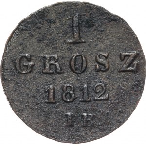 Księstwo Warszawskie, Fryderyk August I, grosz 1812 IB, Warszawa