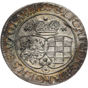 Schlesien, Herzogtum Legnicko-Brzesko-Wołowskie, Ludwika, 3 krajcary 1673 CB, Brzeg