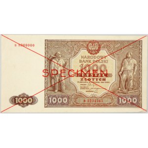 PRL, 1000 złotych 15.01.1946, seria B