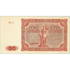 PRL, 100 złotych 15.07.1947, seria A