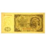 PRL, 50 złotych 1.07.1948, seria EK