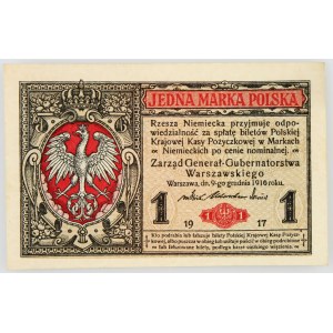 Generalne Gubernatorstwo, 1 marka polska 9.12.1916, Generał, seria B