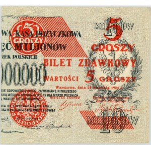 II RP, 5 groszy 28.04.1924