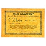 Mogilno, Związek Samorządowego powiatu mogileńskiego, bilet zdawkowy 2 złote 15.03.1945 