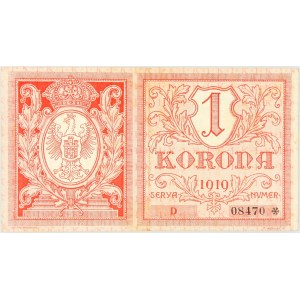 Galicja, Lwów, Gmina Miasta Lwowa, 1 korona 05.06.1919, seria D