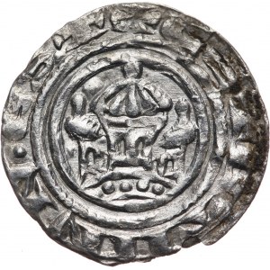 Pomorze, Bogusław II i Kazimierz II 1187-1202, denar (1187-1190), Szczecin