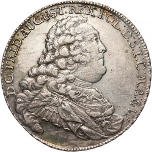 August III, talar 1757 IDB, Drezno