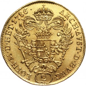 Austria, Joseph II, 2 Ducats 1786 E, Karlsburg