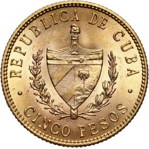 Cuba, 5 pesos 1915