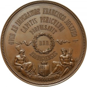 Austria, Franciszek Józef I, medal z 1853 roku, Maximilian Karl Lamoral O’Donnell