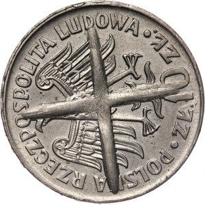PRL, 10 złotych 1964, Warszawa, Kazimierz Wielki, NS, wybite skasowanymi stemplami