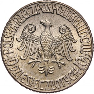 PRL, 10 złotych 1964, Warszawa, Kazimierz Wielki, bez napisu PRÓBA