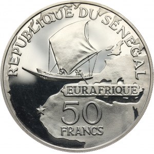 Senegal, 50 Francs 1975, Leopold Sedar Senghor