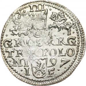 Zygmunt III Waza, trojak 1597, Olkusz