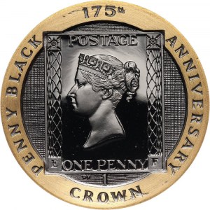 Wielka Brytania, Wyspa Man, Elżbieta II, crown 2015, 175 rocznica powstania Czarnego pensa